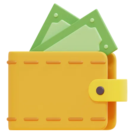 Billetera de dinero  3D Icon