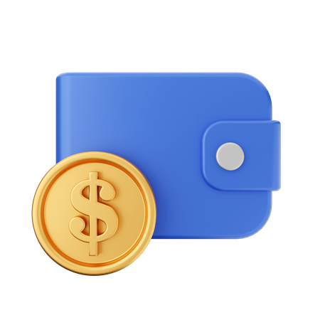 Dinero de billetera  3D Icon