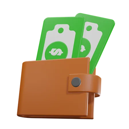 Billetera de dinero  3D Icon