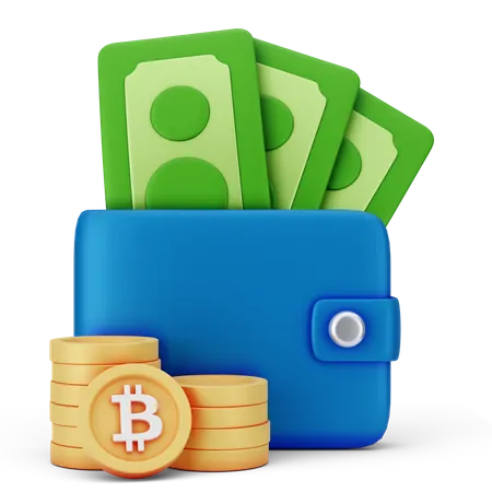 Billetera de dinero  3D Icon