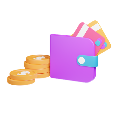 Billetera de dinero  3D Icon