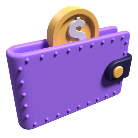 Billetera de dinero  3D Icon