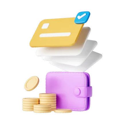 Billetera de dinero  3D Icon