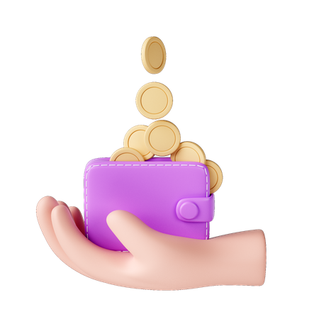 Billetera de dinero  3D Icon