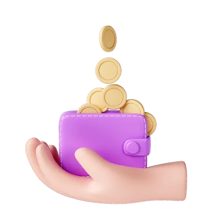 Billetera de dinero  3D Icon