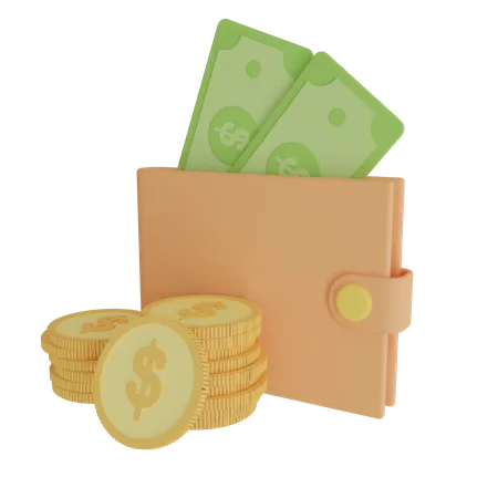 Billetera de dinero  3D Icon