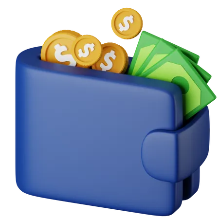 Billetera de dinero  3D Icon