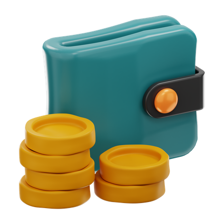 Billetera de dinero  3D Icon