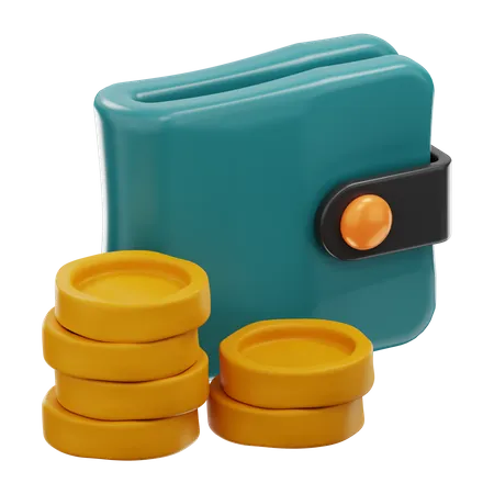 Billetera de dinero  3D Icon