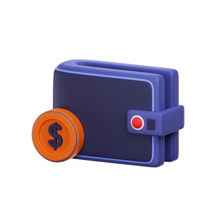 Billetera de dinero  3D Icon