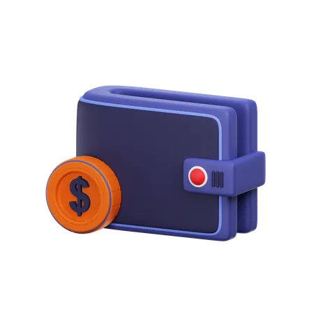 Billetera de dinero  3D Icon