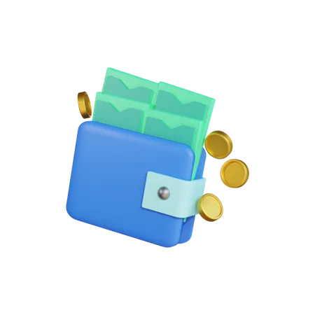 Billetera de dinero  3D Icon