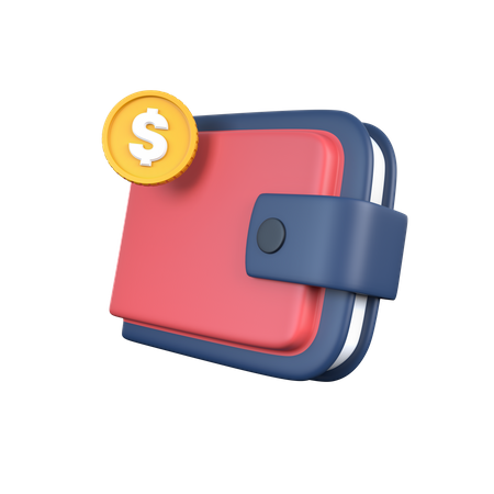 Billetera de dinero  3D Icon