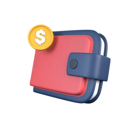 Billetera de dinero  3D Icon