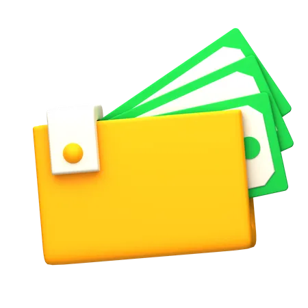 Billetera de dinero  3D Icon