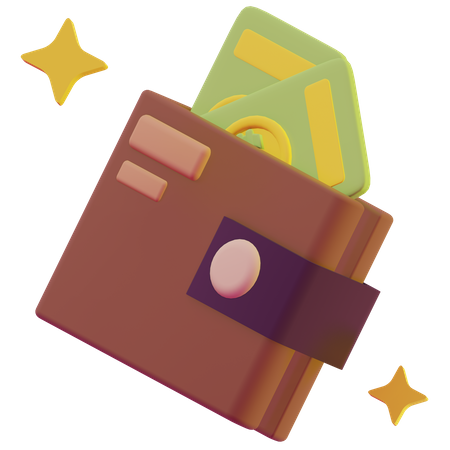 Billetera de dinero  3D Icon