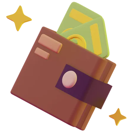 Billetera de dinero  3D Icon