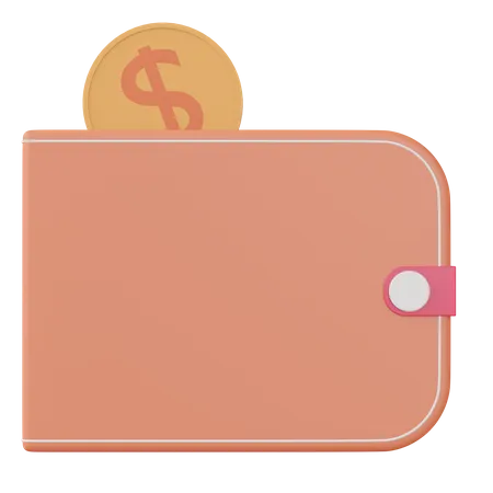 Billetera de dinero  3D Icon