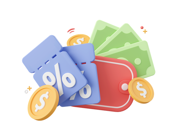 Billetera de dinero  3D Icon