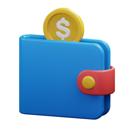 Billetera de dinero  3D Icon