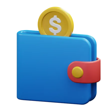 Billetera de dinero  3D Icon