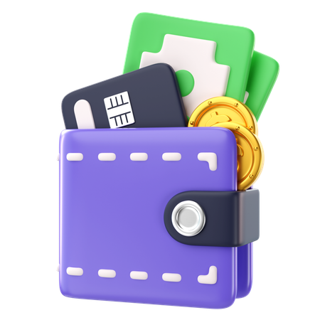 Billetera de dinero  3D Icon