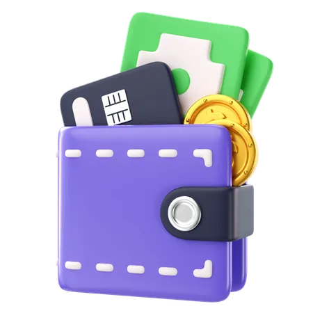 Billetera de dinero  3D Icon