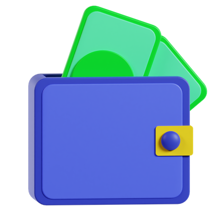 Billetera de dinero  3D Icon