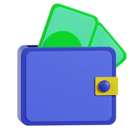 Billetera de dinero  3D Icon