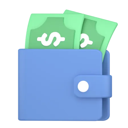 Billetera de dinero  3D Icon