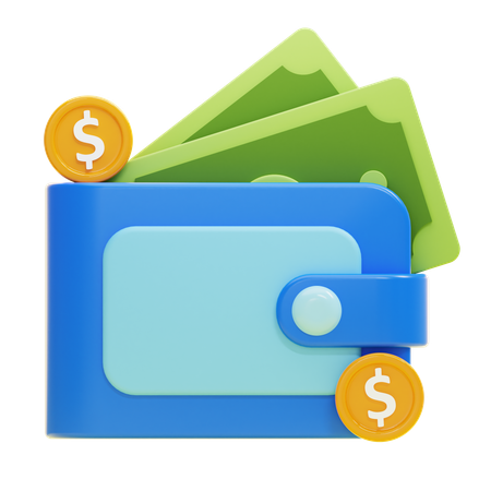 Billetera de dinero  3D Icon