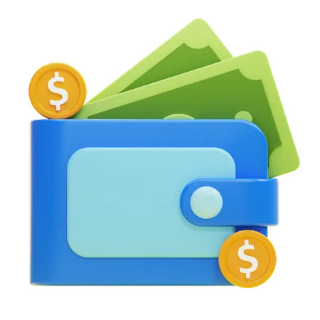 Billetera de dinero  3D Icon