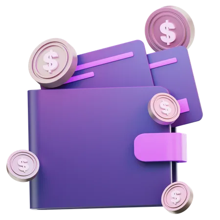 Billetera de dinero  3D Icon