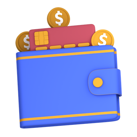 Billetera de dinero  3D Icon