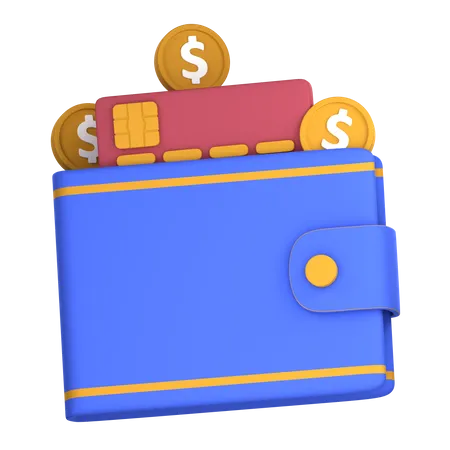 Billetera de dinero  3D Icon