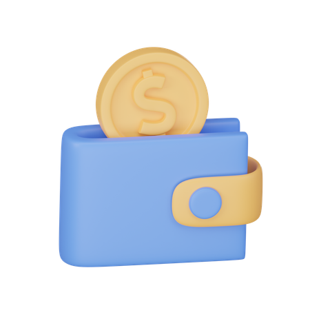 Billetera de dinero  3D Icon