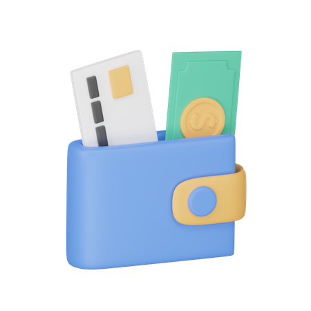 Billetera de dinero  3D Icon