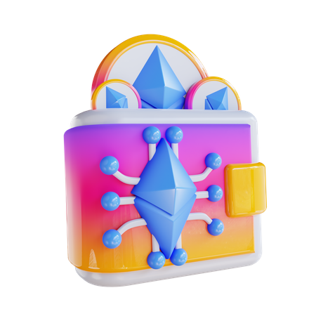 Billetera ethereum  3D Icon