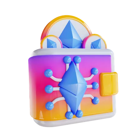 Billetera ethereum  3D Icon