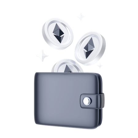 Billetera ethereum  3D Icon