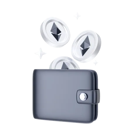 Billetera ethereum  3D Icon