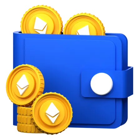 Billetera ethereum  3D Icon