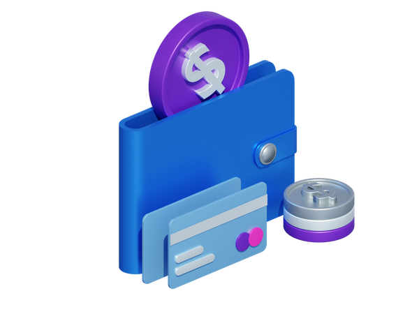 Billetera financiera  3D Icon