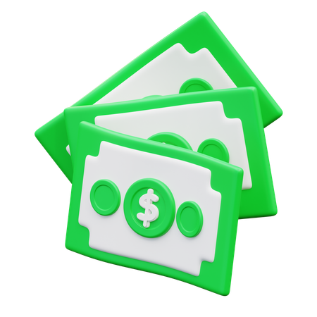 Billetes  3D Icon