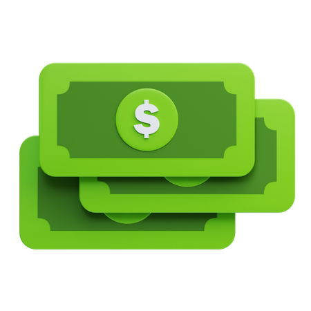 Billetes  3D Icon