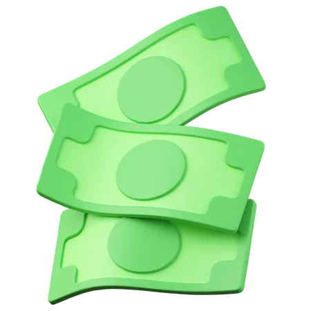 Billetes  3D Icon