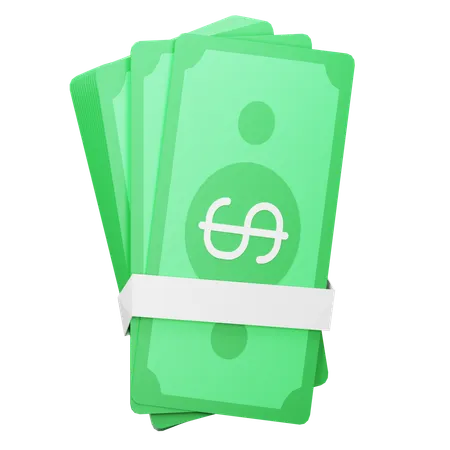 Billetes de banco  3D Icon