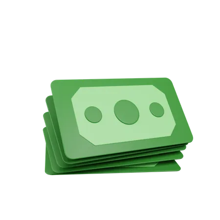 Notas de dinero  3D Icon