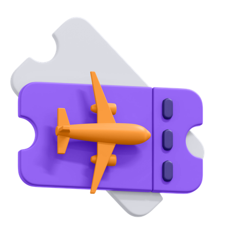 Boletos de avión  3D Icon