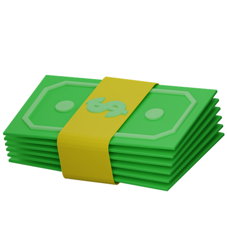Billets de banque  3D Illustration